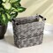 mDesign Woven Plastic Trash Can Wastebasket, Garbage Container Bin